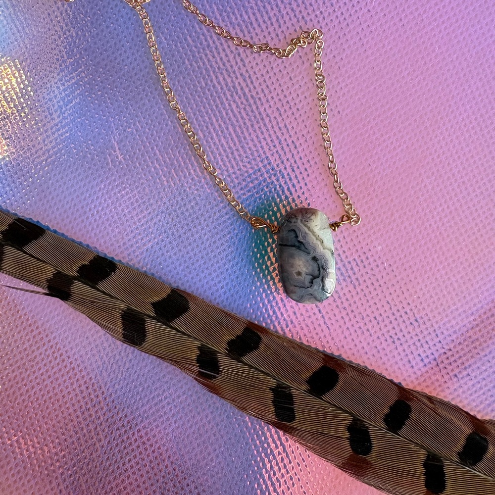 Crazy Lace Agate Necklace